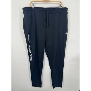 NWT LRG Lifted Research Group Sweatpants Men's 3XL Black Drawstring Stretch